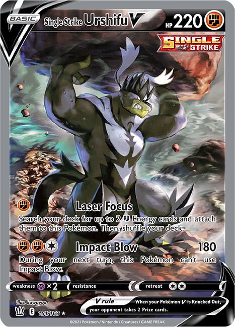 Single Strike Urshifu V (Alternate Full Art) [SWSH05: Battle Styles] 151/163