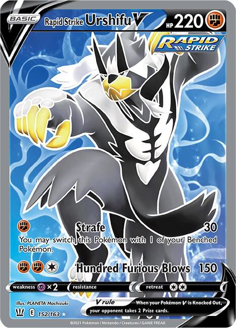 Rapid Strike Urshifu V (Full Art) [SWSH05: Battle Styles] 152/163