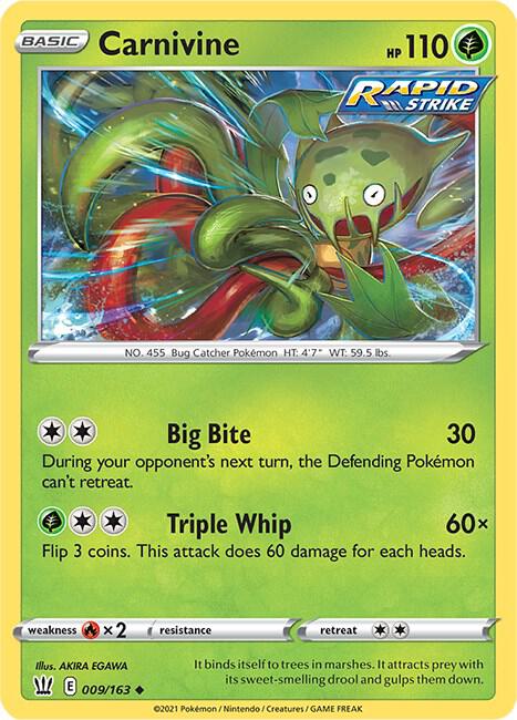 Carnivine [SWSH05: Battle Styles] 009/163
