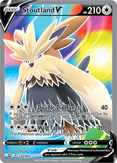 Stoutland V (Full Art) [SWSH05: Battle Styles] 157/163