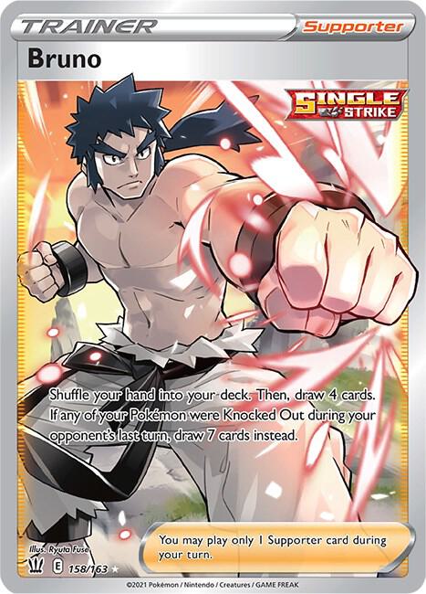 Bruno (Full Art) [SWSH05: Battle Styles] 158/163
