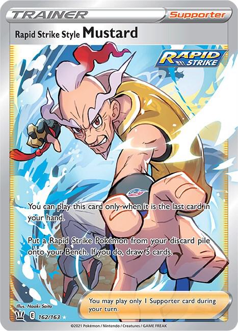 Rapid Strike Style Mustard (Full Art) [SWSH05: Battle Styles] 162/163
