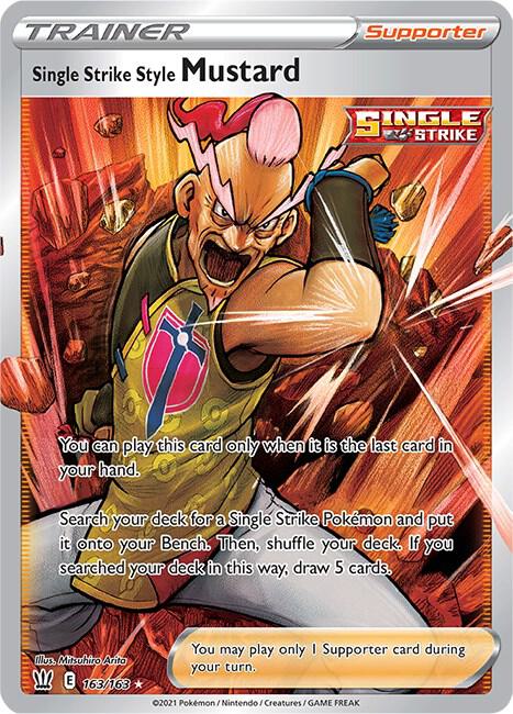 Single Strike Style Mustard (Full Art) [SWSH05: Battle Styles] 163/163