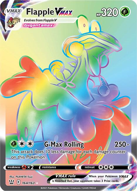 Flapple VMAX (Secret) [SWSH05: Battle Styles] 164/163