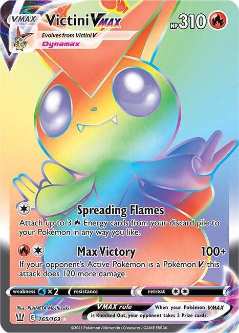Victini VMAX (Secret) [SWSH05: Battle Styles] 165/163