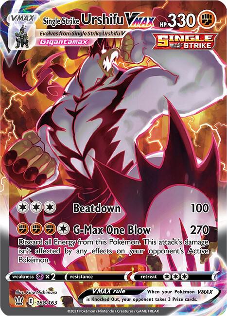 Single Strike Urshifu VMAX (Alternate Art Secret) [SWSH05: Battle Styles] 168/163