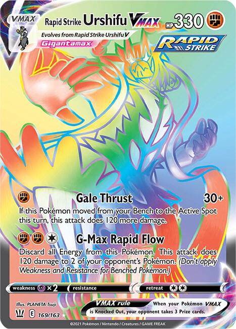 Rapid Strike Urshifu VMAX (Secret) [SWSH05: Battle Styles] 169/163