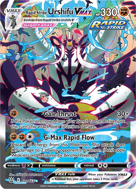 Rapid Strike Urshifu VMAX (Alternate Art Secret) [SWSH05: Battle Styles] 170/163