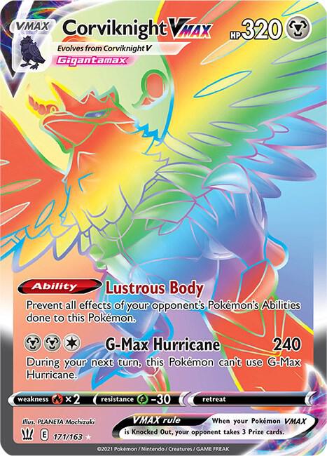 Corviknight VMAX (Secret) [SWSH05: Battle Styles] 171/163