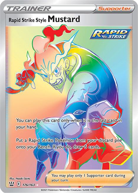 Rapid Strike Style Mustard (Secret) [SWSH05: Battle Styles] 176/163
