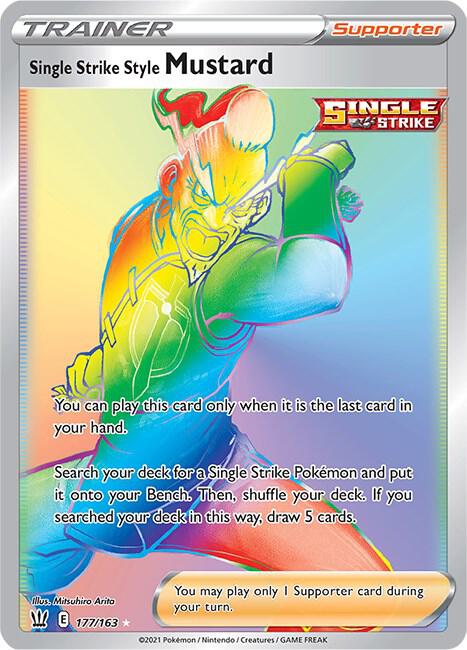 Single Strike Style Mustard (Secret) [SWSH05: Battle Styles] 177/163