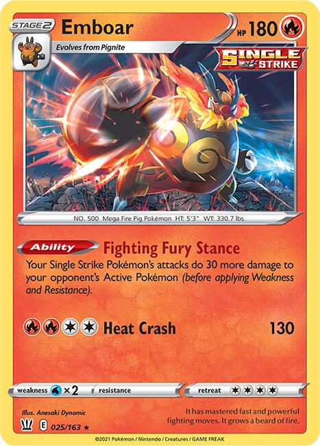 Emboar [SWSH05: Battle Styles] 025/163