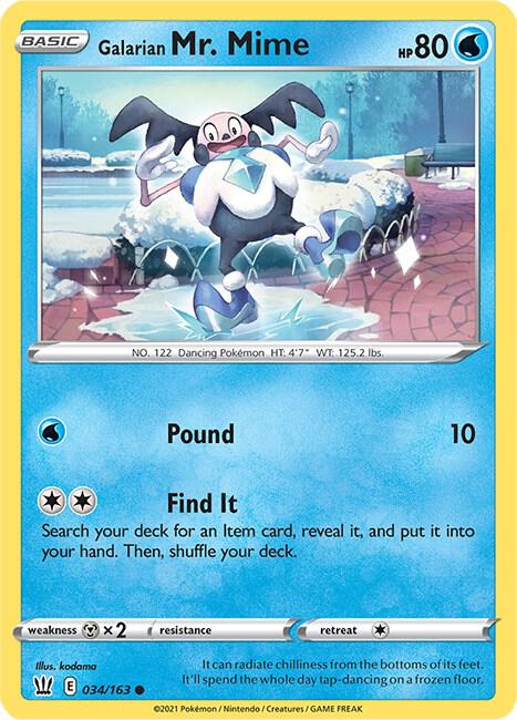 Galarian Mr. Mime [SWSH05: Battle Styles] 034/163