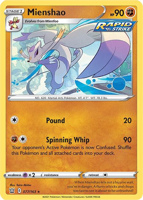 Mienshao [SWSH05: Battle Styles] 077/163