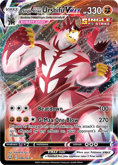 Single Strike Urshifu VMAX [SWSH05: Battle Styles] 086/163