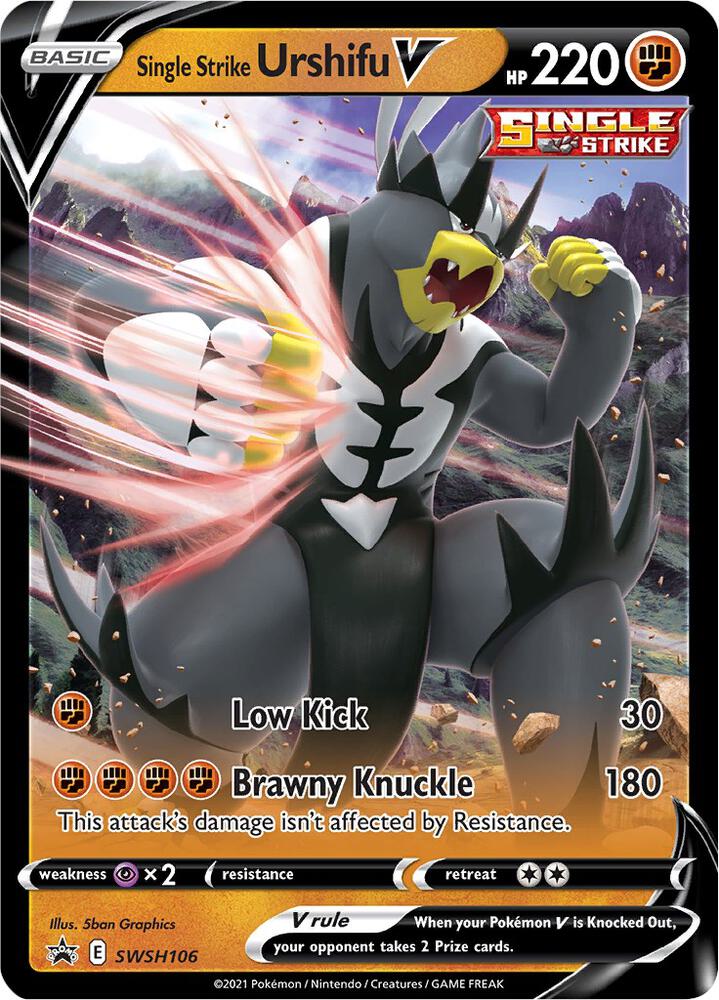 Single Strike Urshifu V - SWSH106 [SWSH: Sword & Shield Promo Cards] SWSH106