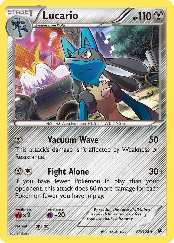 Lucario - 63/124 (Cosmos Holo) [Miscellaneous Cards & Products] 063/124