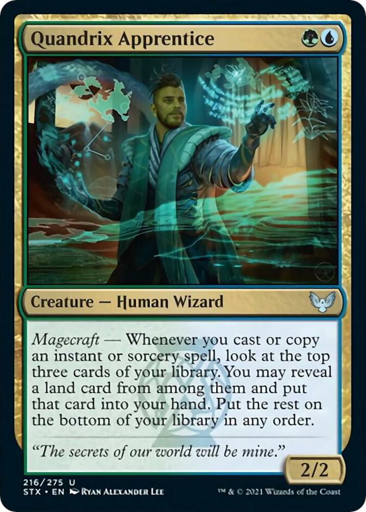 Quandrix Apprentice [Strixhaven: School of Mages] 216