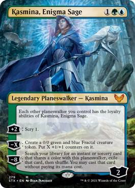 Kasmina, Enigma Sage (Borderless) [Strixhaven: School of Mages] 279