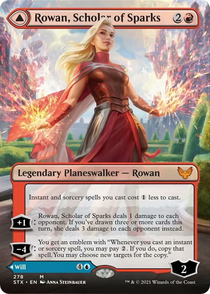 Rowan, Scholar of Sparks (Borderless) [Strixhaven: School of Mages] 278