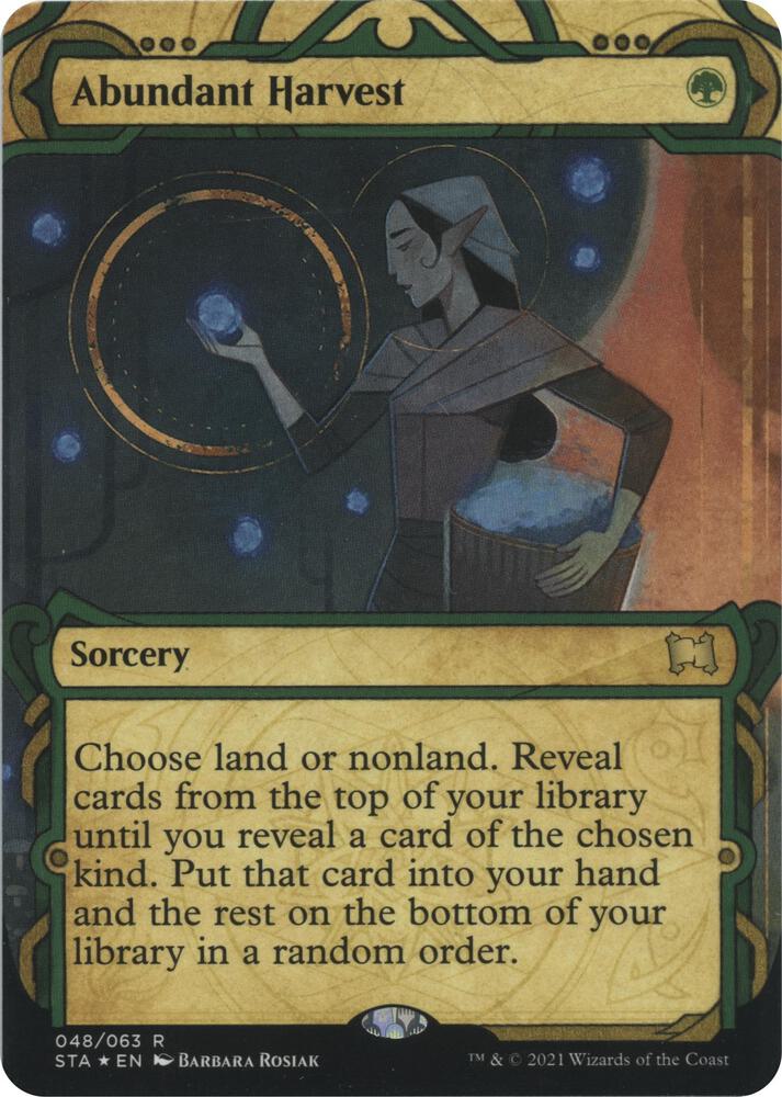 Abundant Harvest (Foil Etched) [Strixhaven: Mystical Archive] 48