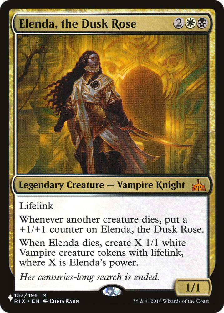 Elenda, the Dusk Rose [The List Reprints] 157/196