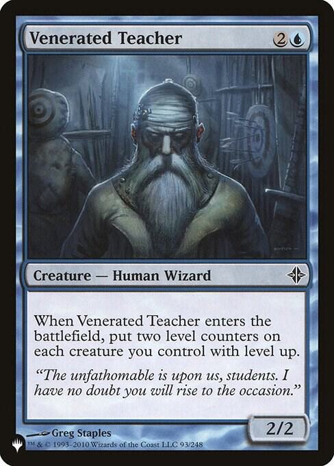 Venerated Teacher [The List Reprints] 93/248