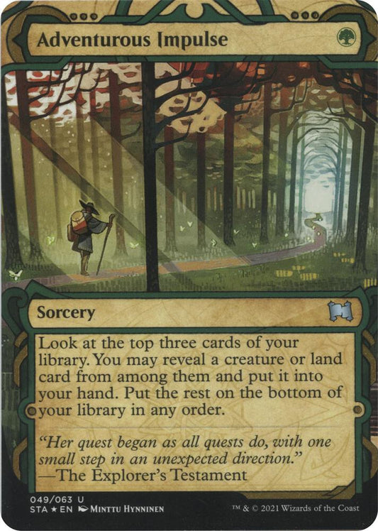 Adventurous Impulse (Foil Etched) [Strixhaven: Mystical Archive] 49