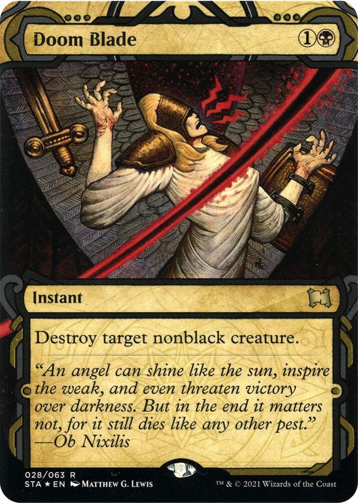 Doom Blade (Foil Etched) [Strixhaven: Mystical Archive] 28