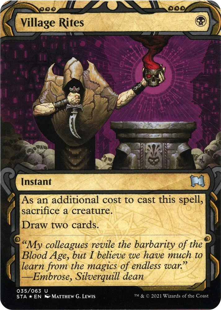 Village Rites (Foil Etched) [Strixhaven: Mystical Archive] 35