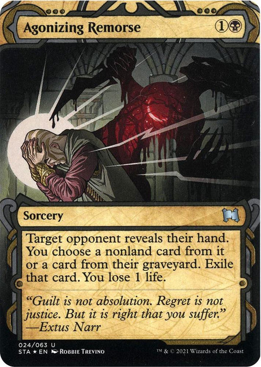 Agonizing Remorse (Foil Etched) [Strixhaven: Mystical Archive] 24