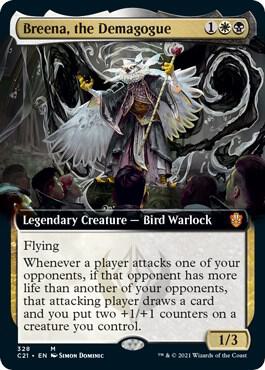 Breena, the Demagogue (Extended Art) [Commander 2021] 328