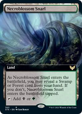 Necroblossom Snarl (Extended Art) [Strixhaven: School of Mages] 363