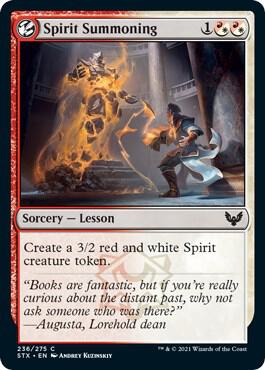 Spirit Summoning [Strixhaven: School of Mages] 236