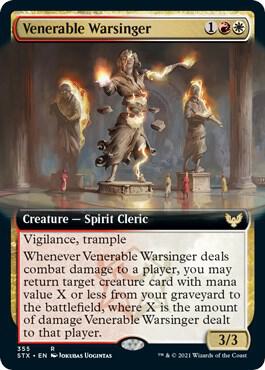 Venerable Warsinger (Extended Art) [Strixhaven: School of Mages] 355
