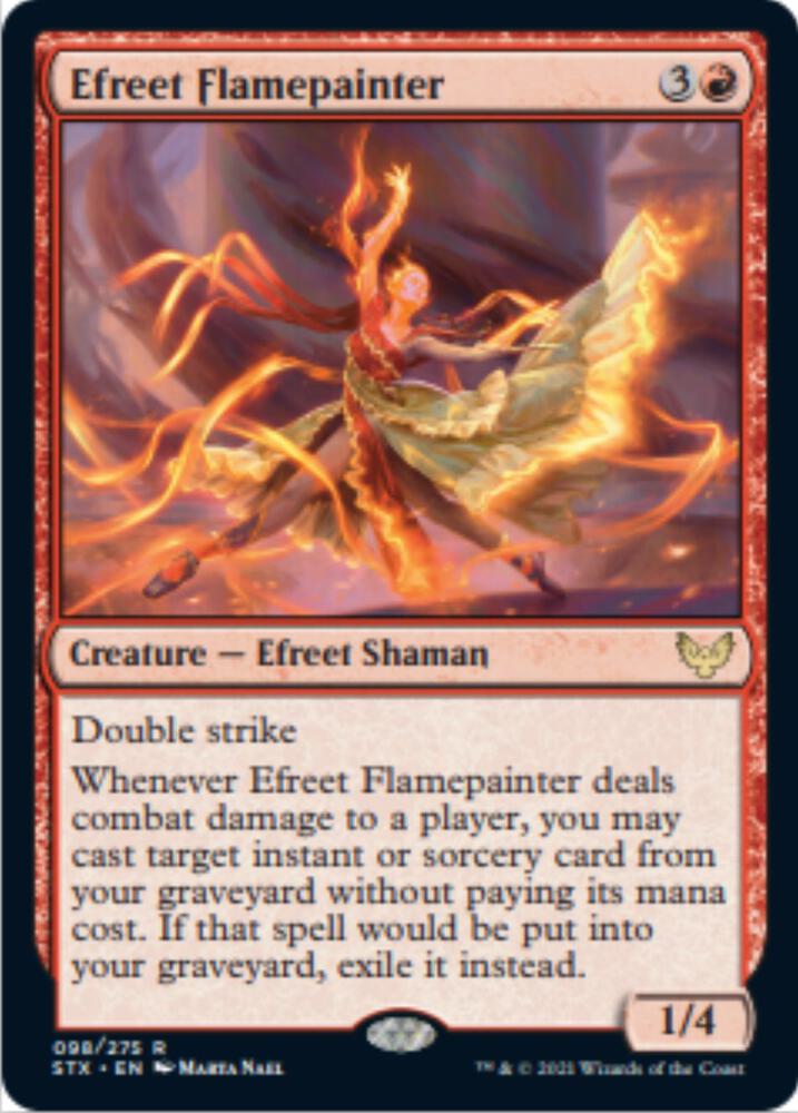Efreet Flamepainter [Strixhaven: School of Mages] 98