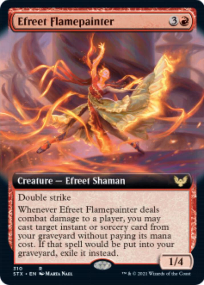 Efreet Flamepainter (Extended Art) [Strixhaven: School of Mages] 310