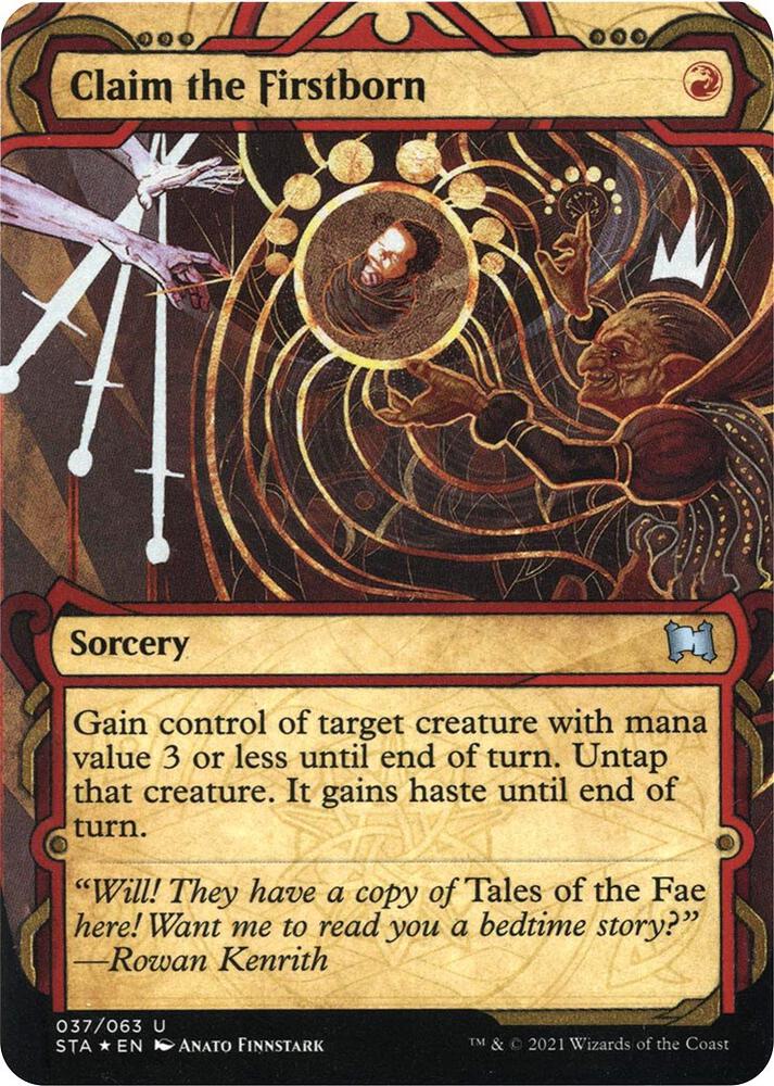Claim the Firstborn (Foil Etched) [Strixhaven: Mystical Archive] 37