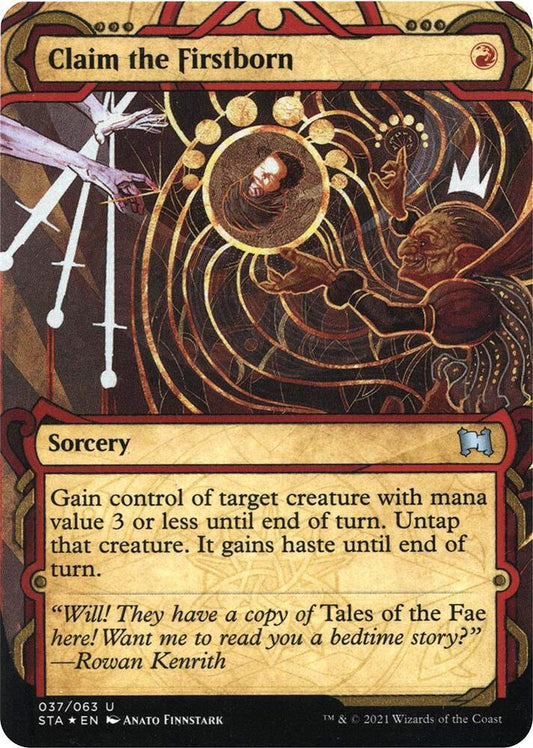 Claim the Firstborn (Foil Etched) [Strixhaven: Mystical Archive] 37