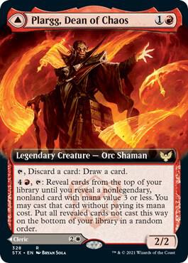 Plargg, Dean of Chaos (Extended Art) [Strixhaven: School of Mages] 328