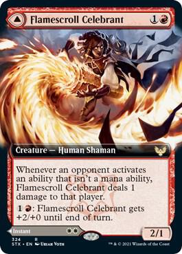 Flamescroll Celebrant (Extended Art) [Strixhaven: School of Mages] 324