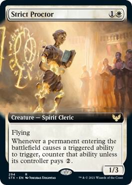 Strict Proctor (Extended Art) [Strixhaven: School of Mages] 294
