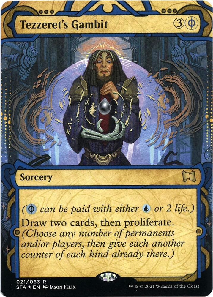 Tezzeret's Gambit (Foil Etched) [Strixhaven: Mystical Archive] 21