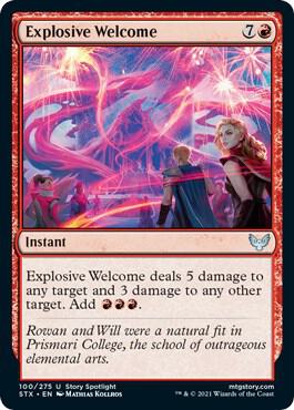 Explosive Welcome [Strixhaven: School of Mages] 100