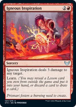 Igneous Inspiration [Strixhaven: School of Mages] 107