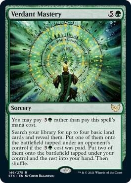 Verdant Mastery [Strixhaven: School of Mages] 146