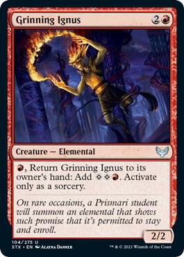 Grinning Ignus [Strixhaven: School of Mages] 104