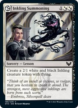 Inkling Summoning [Strixhaven: School of Mages] 195