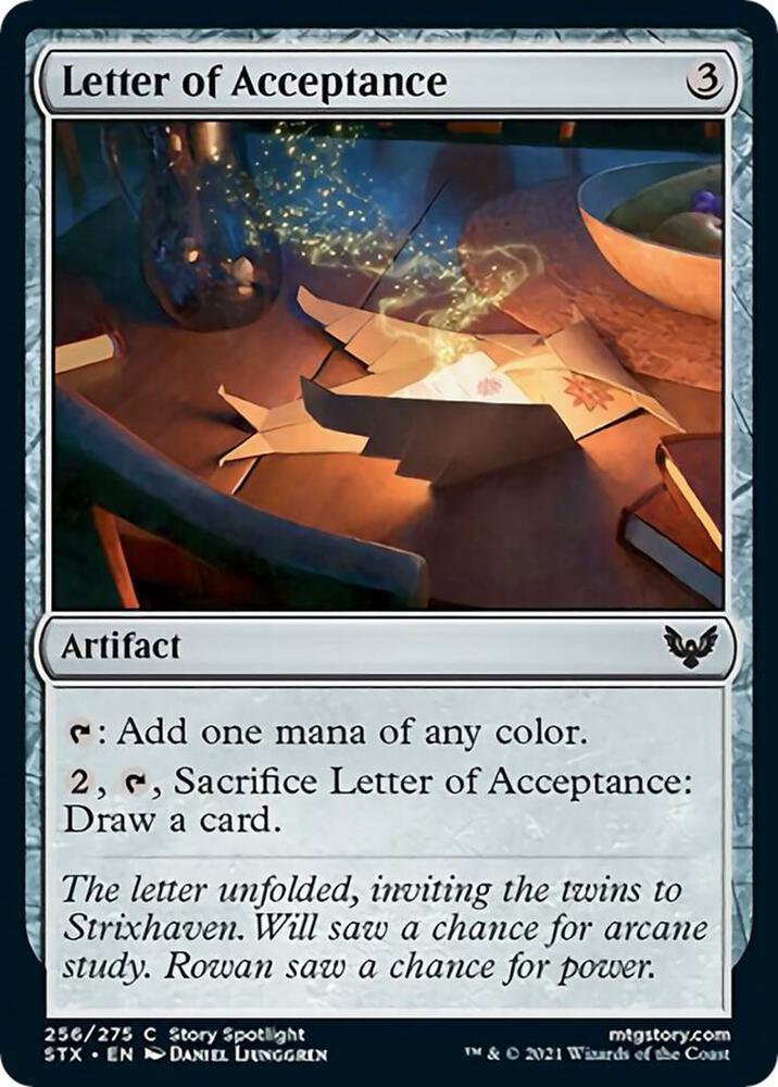 Letter of Acceptance [Strixhaven: School of Mages] 256