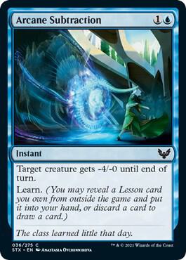 Arcane Subtraction [Strixhaven: School of Mages] 36
